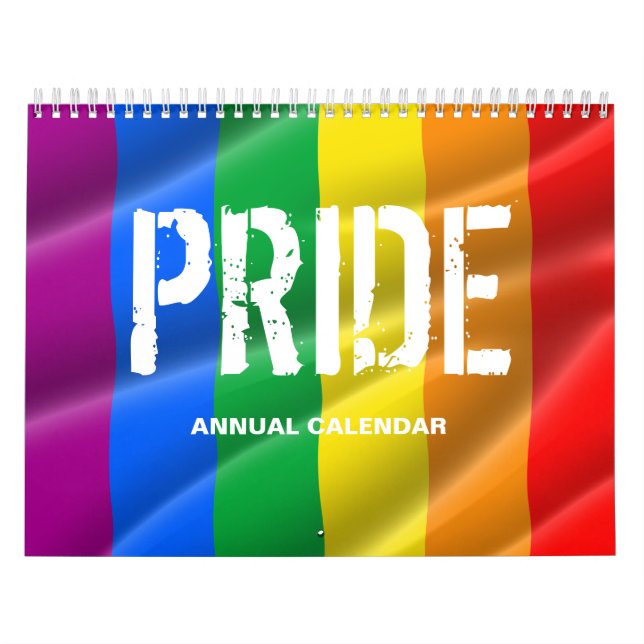 CALENDARIO DE ORGULLO GAY / BANDERAS DE ORGULLO (Tapa)