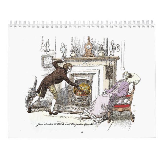 Calendario de Orgullo y Prejuicio (Reverso)