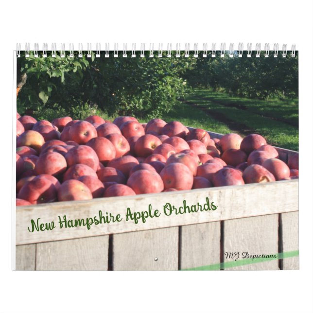 Calendario de Orquídea de Apple de Nuevo Hampshire (Tapa)