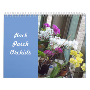 Calendario de orquídeas de porche posterior