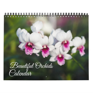 Calendario de Orquídeas de Tamaño Mediano