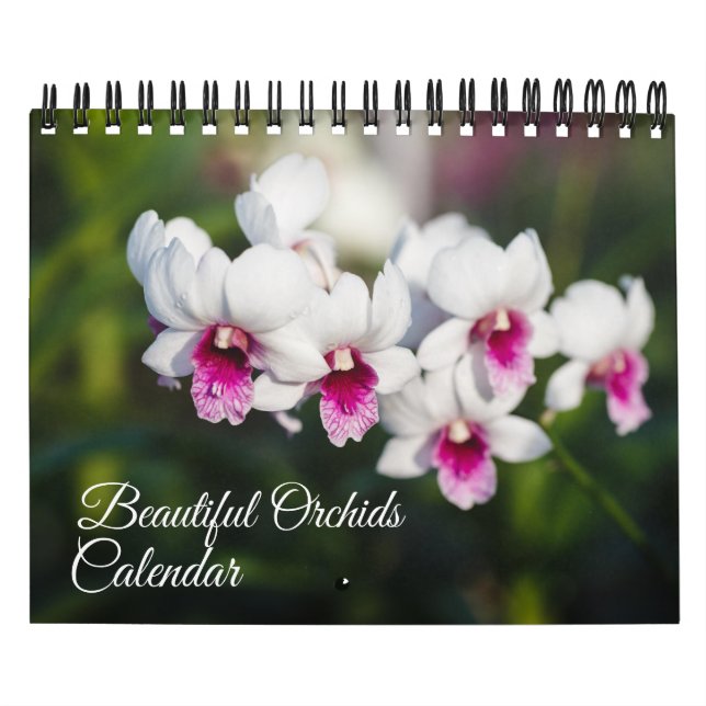 Calendario de Orquídeas de Tamaño Pequeño (Tapa)