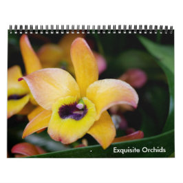 Calendario de orquídeas exquisito