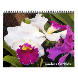 Calendario de orquídeas sin tiempo