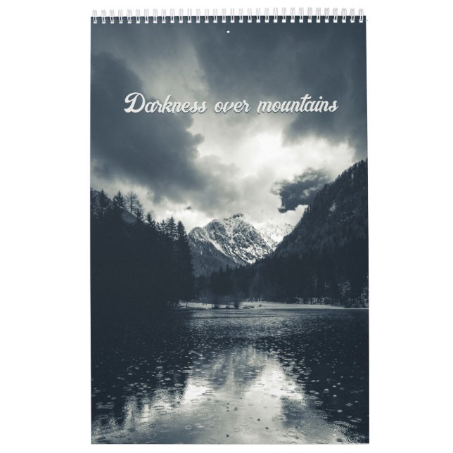 Calendario de oscuridad sobre las montañas 2023 (Tapa)