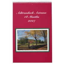 Calendario de Otoño Adirondack de 18 Meses