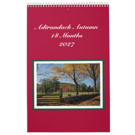 Calendario de Otoño Adirondack de 18 Meses