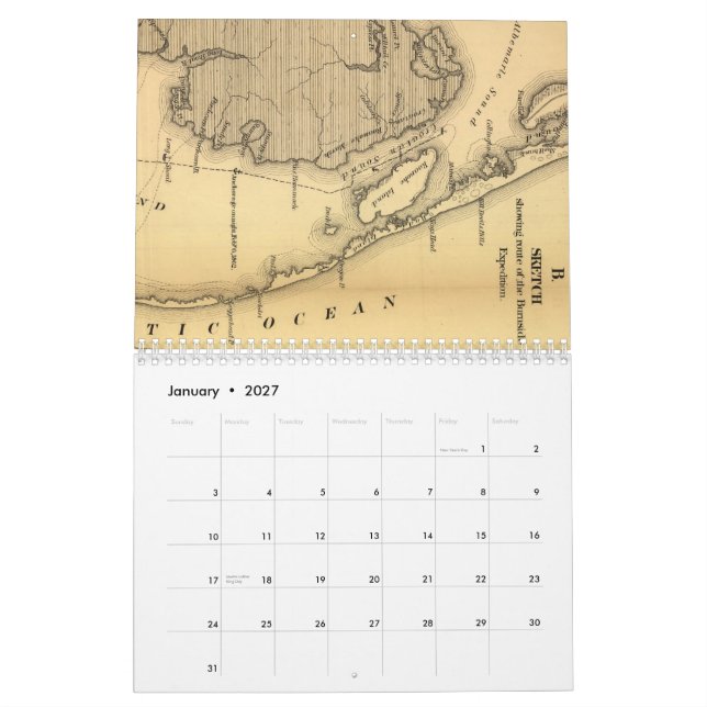 Calendario de Outer Banks (Jan 2027)