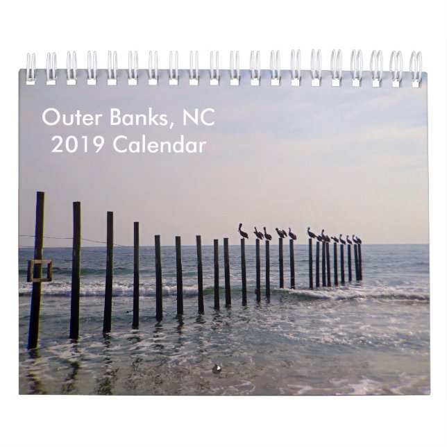 Calendario de Outer Banks 2019 (Tapa)