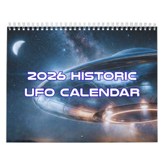 Calendario de ovnis 2026 Planificador de pared de
