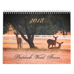 Calendario de Paddock Wood Farm 2018