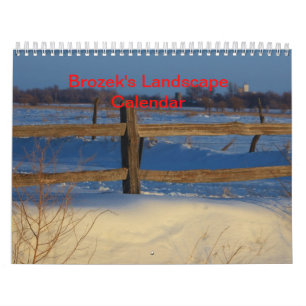 CALENDARIO DE PAISAJE DE FOTOGRAFÍA DE BROZEK STO