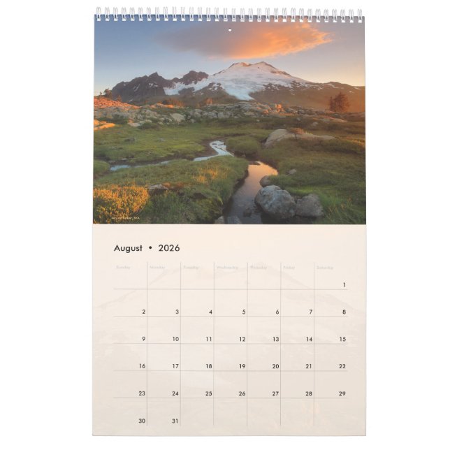Calendario De Paisajes 2020 Por Deborah Baker (Aug 2026)