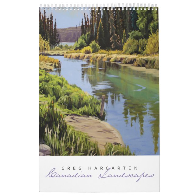 Calendario de paisajes canadiense Greg Hargarten (Tapa)