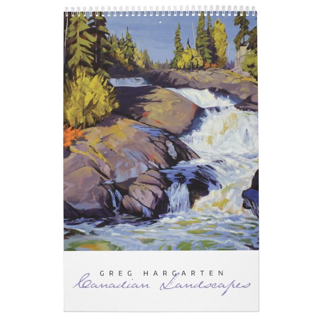 Calendario de paisajes canadienses de Greg Hargart (Tapa)
