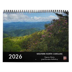 Calendario de paisajes de Carolina del Norte 2026