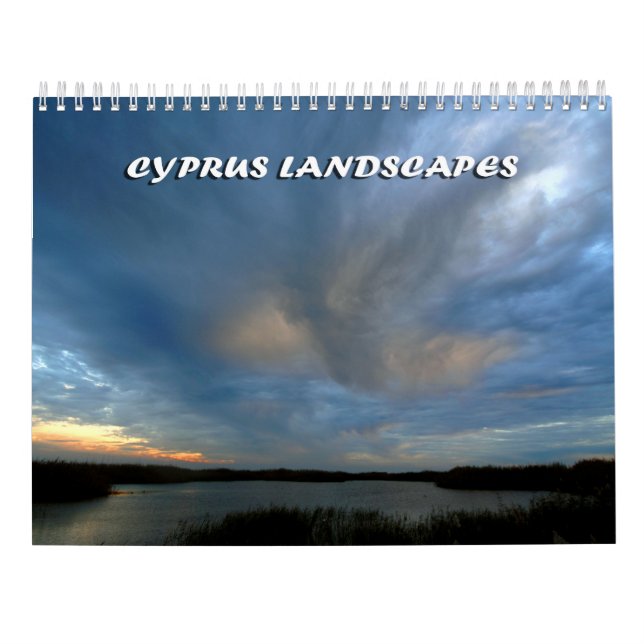 Calendario de paisajes de Chipre (Reverso)
