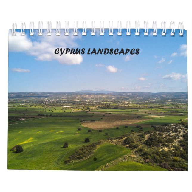 calendario de paisajes de Chipre (Reverso)