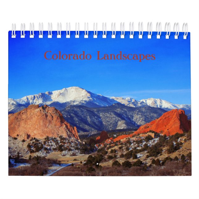 Calendario de paisajes de Colorado (Tapa)
