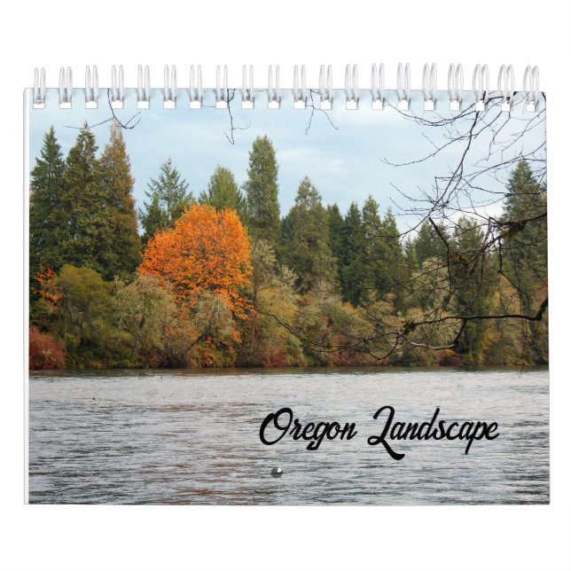 Calendario de paisajes de Oregón (Tapa)