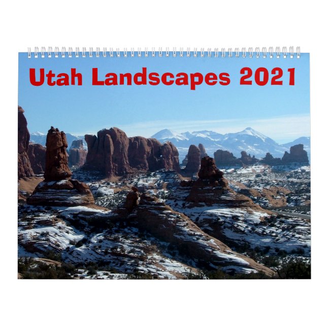 Calendario de paisajes de Utah (Tapa)