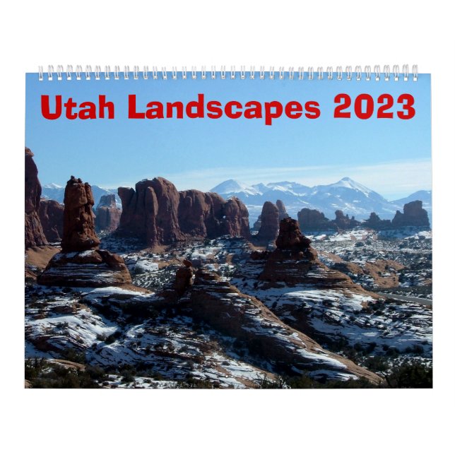 Calendario de paisajes de Utah 2023 (Tapa)
