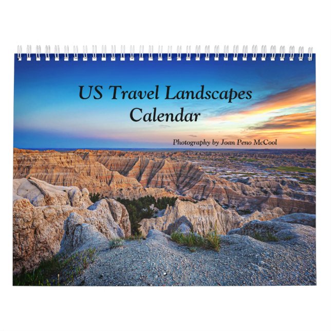 Calendario de paisajes de viajes de Estados Unidos (Tapa)