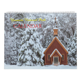 Calendario de paisajes del Parque Nacional Yosemit