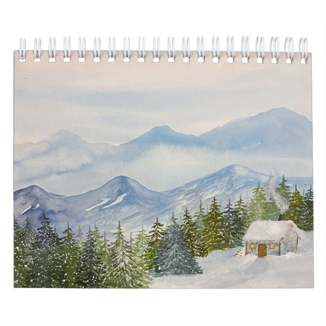 Calendario de paisajes pequeños 2024 (Tapa)