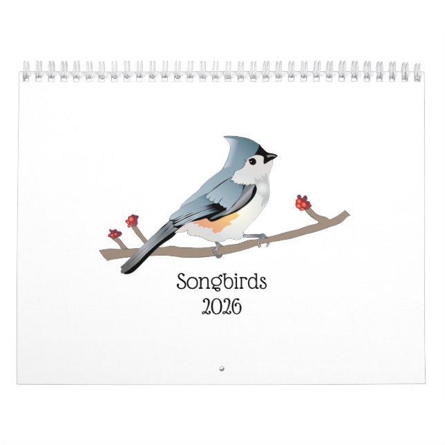 Calendario de pájaros cantores (Tapa)