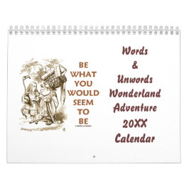 Calendario de Palabras y Unwords Wonderland Advent