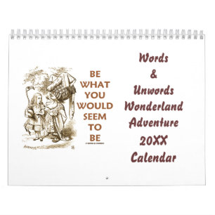 Calendario de Palabras y Unwords Wonderland Advent