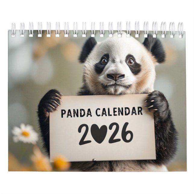 Calendario de pandas 2026 (Tapa)