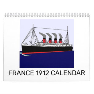 Calendario de Paquebot Francia 1912