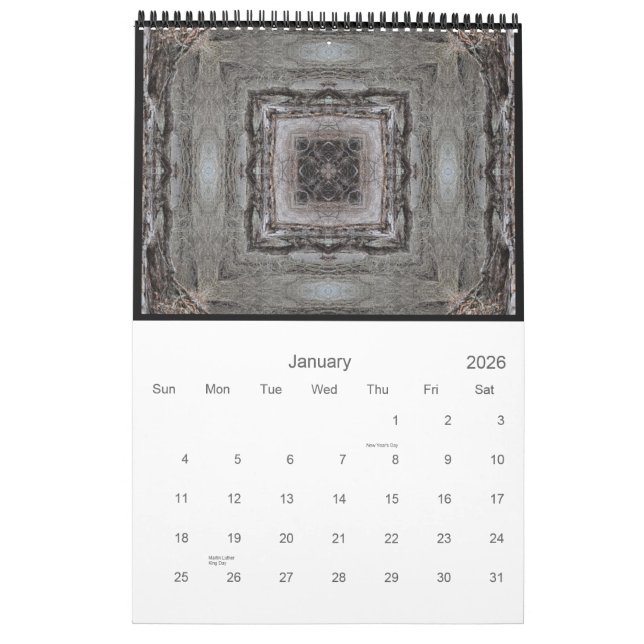 Calendario de pared 11" x 17" (Jan 2026)