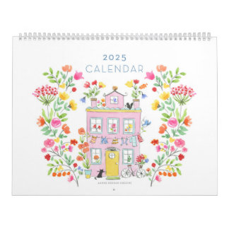 Calendario de pared 2025 / Grande 11" x 14,25" w