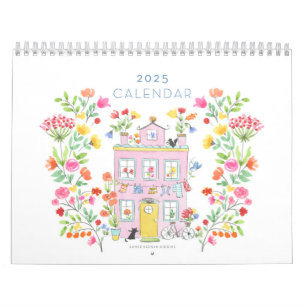 Calendario de pared 2025 / Medio 8,5" x 11" w