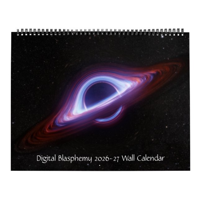 Calendario de pared 2026-27 de blasfemia digital ( (Tapa)