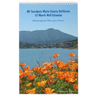 Calendario de pared 2027 Mt Tamalpais California