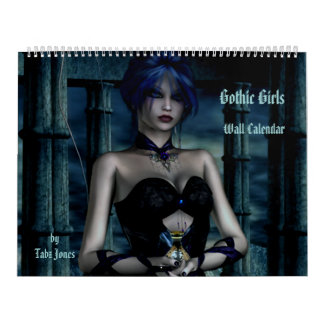 Calendario de pared 3D Fantasy Chicas góticos