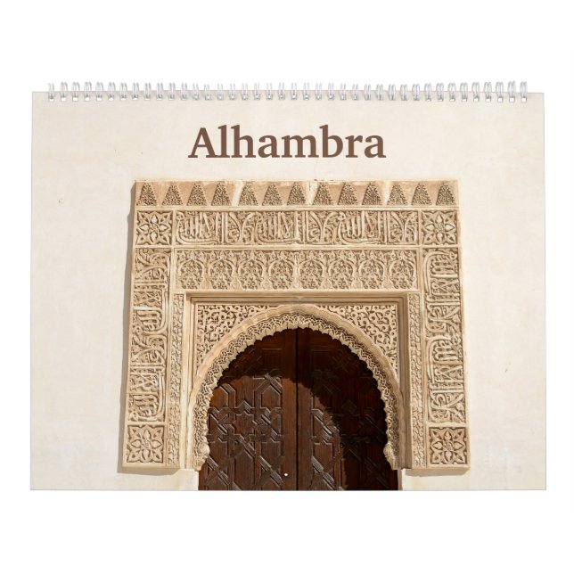Calendario de Pared Alhambra y Generalife de 12 me (Tapa)
