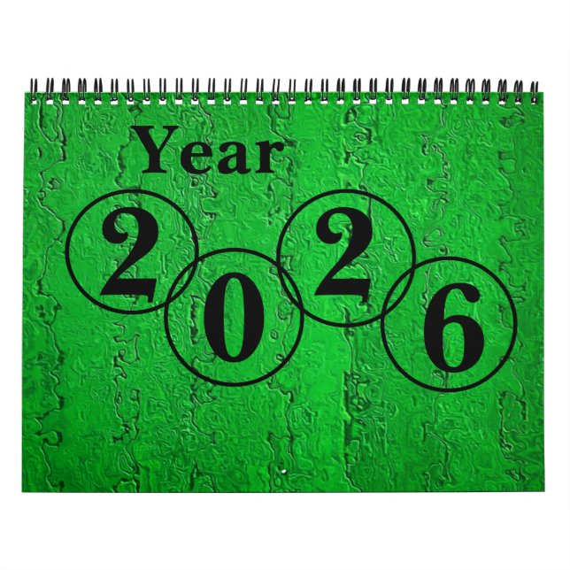 Calendario de pared "Año 2026" (Tapa)