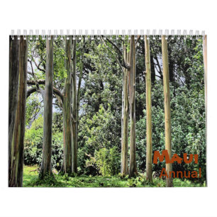 Calendario de pared anual de Maui Hawaii
