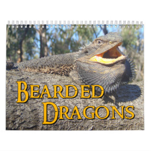 Calendario de pared barbudo de los dragones