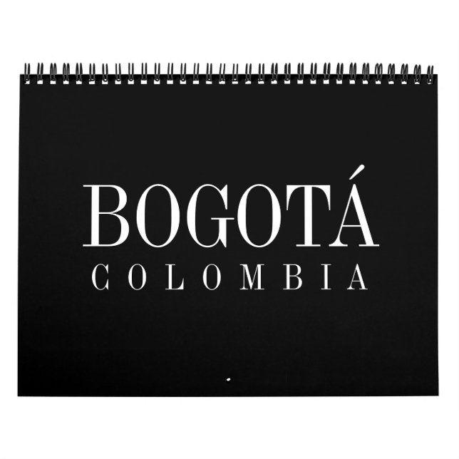 Calendario de pared, Bogotá, Colombia (Tapa)