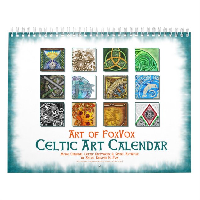 Calendario de pared céltico del arte (Tapa)