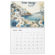 Calendario de pared con logo empresarial personali