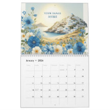 Calendario de pared con logo empresarial personali