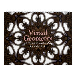 Calendario de pared de 12 meses de Visual Geometry