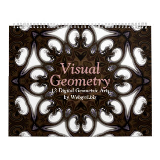 Calendario de pared de 12 meses de Visual Geometry